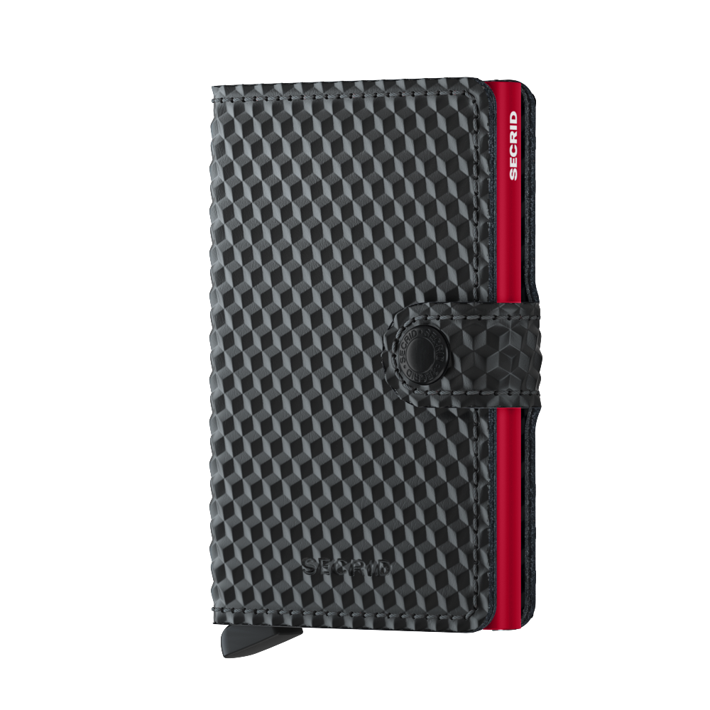 SECRID Secrid Cubic Black/Red Miniwallet Black/Red detail view