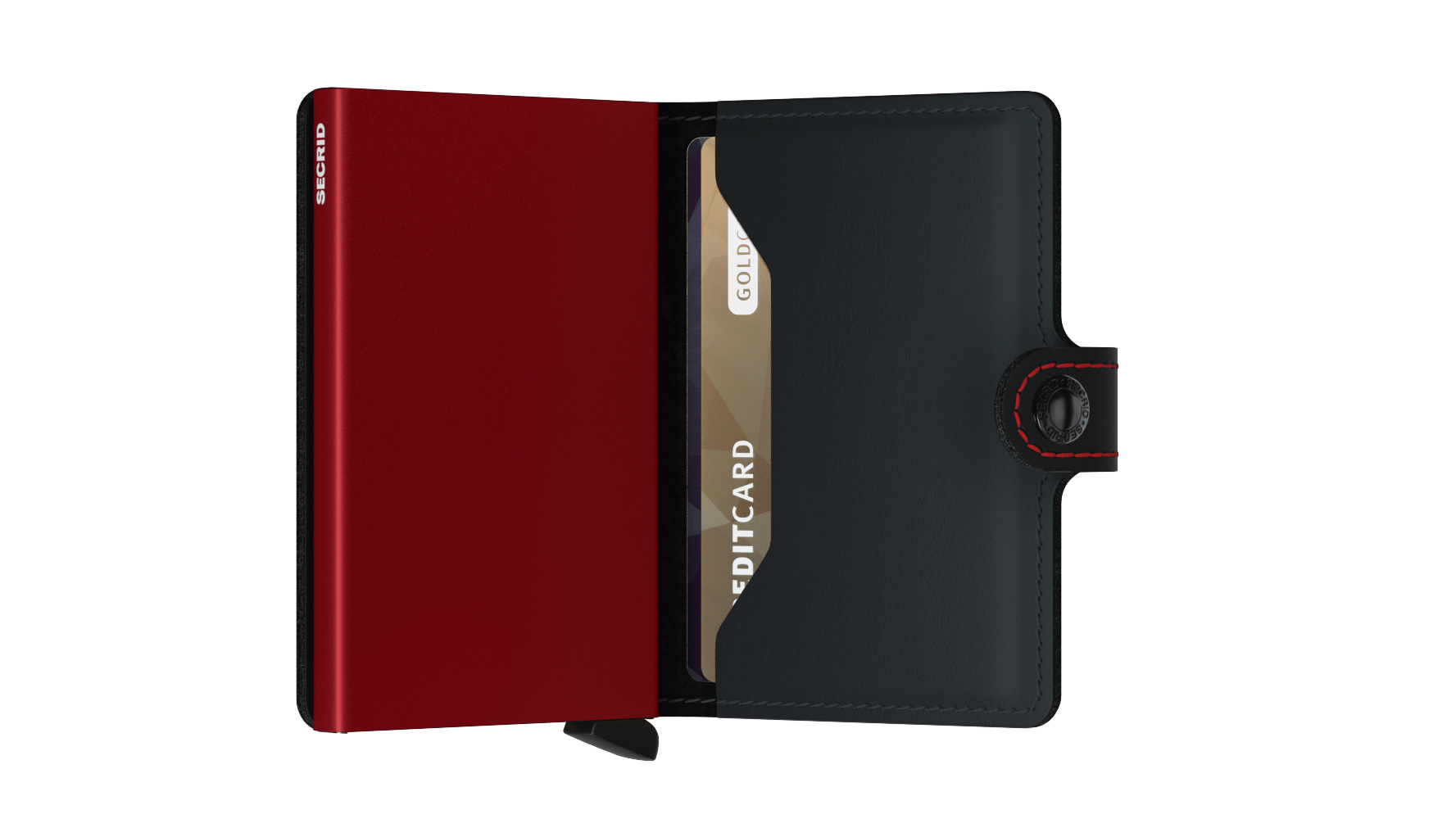Secrid Matte Black/Red Miniwallet