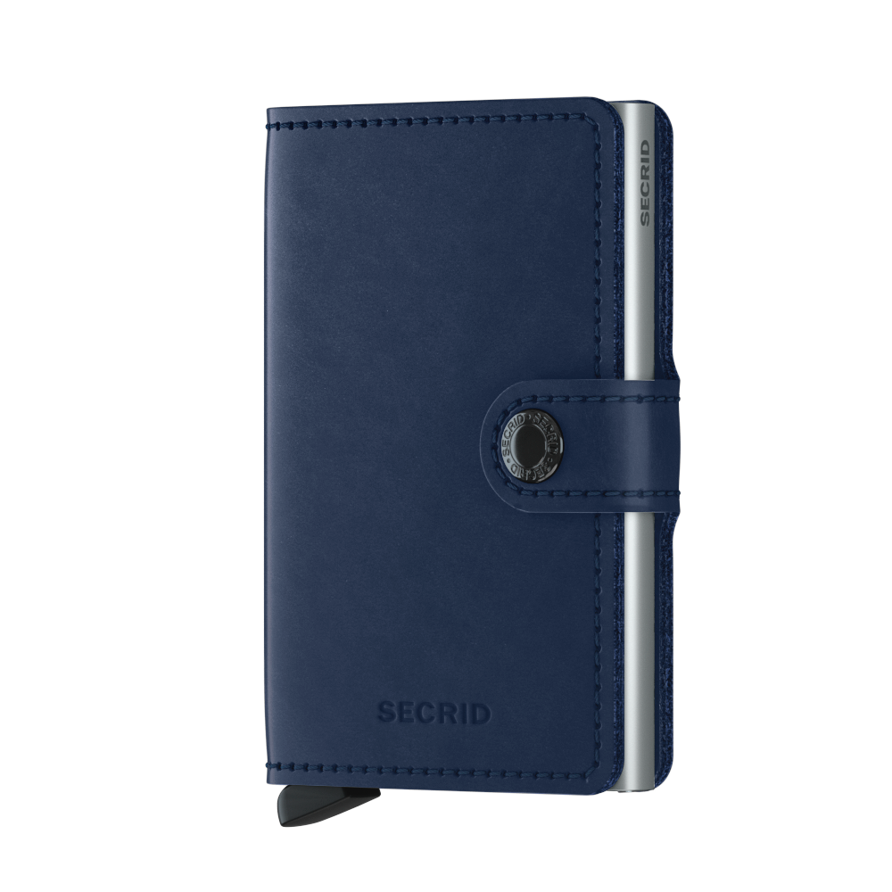 Secrid Original Navy Miniwallet-Fully Closed Front View