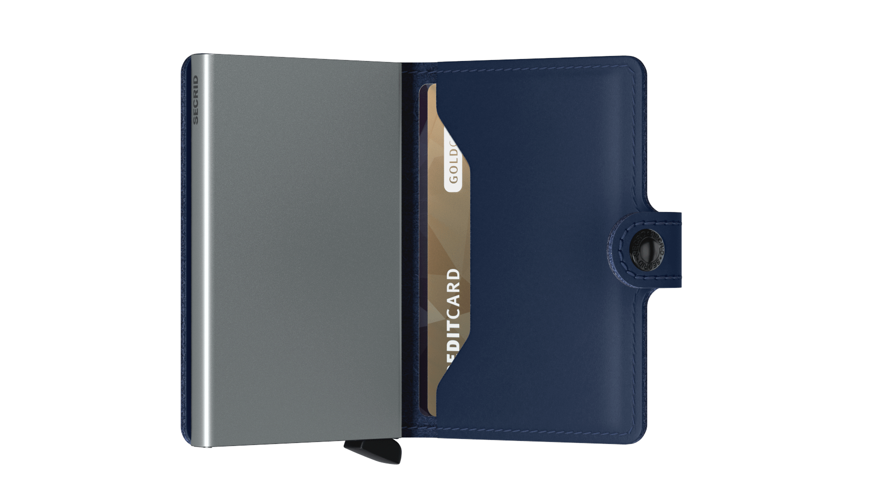 Secrid Original Navy Miniwallet-Semi Closed View