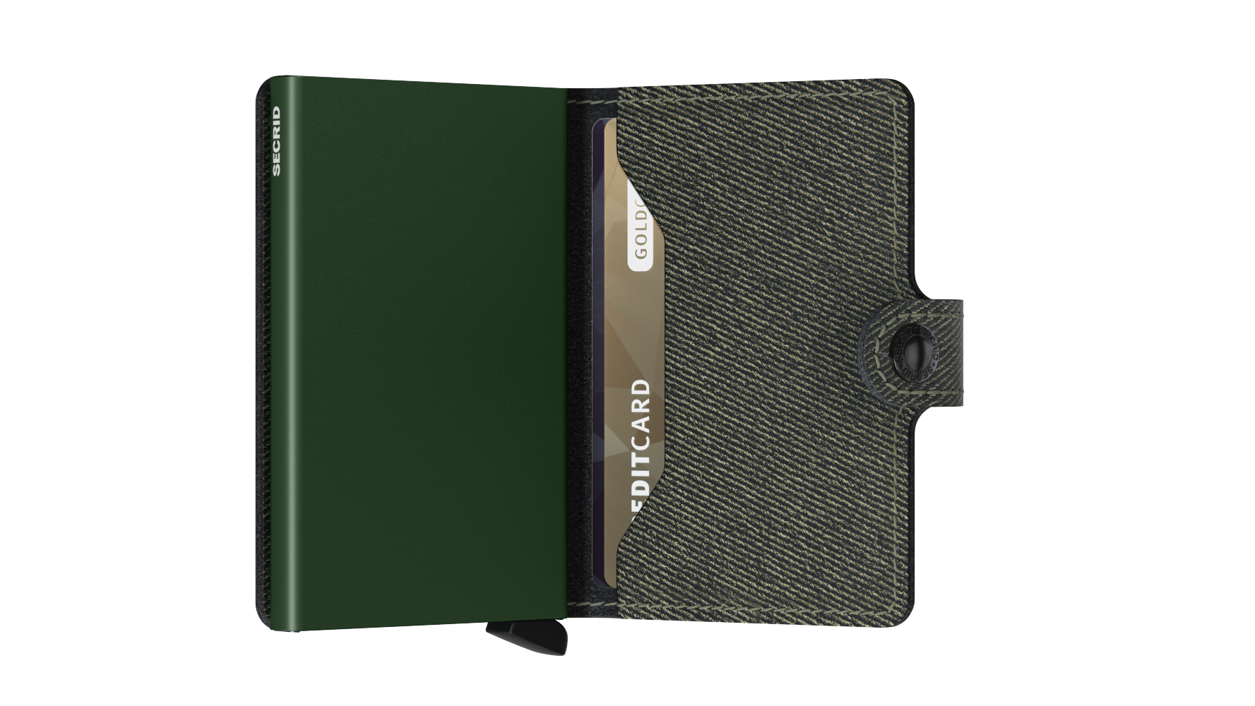 Secrid Twist Green Miniwallet-Semi Closed View