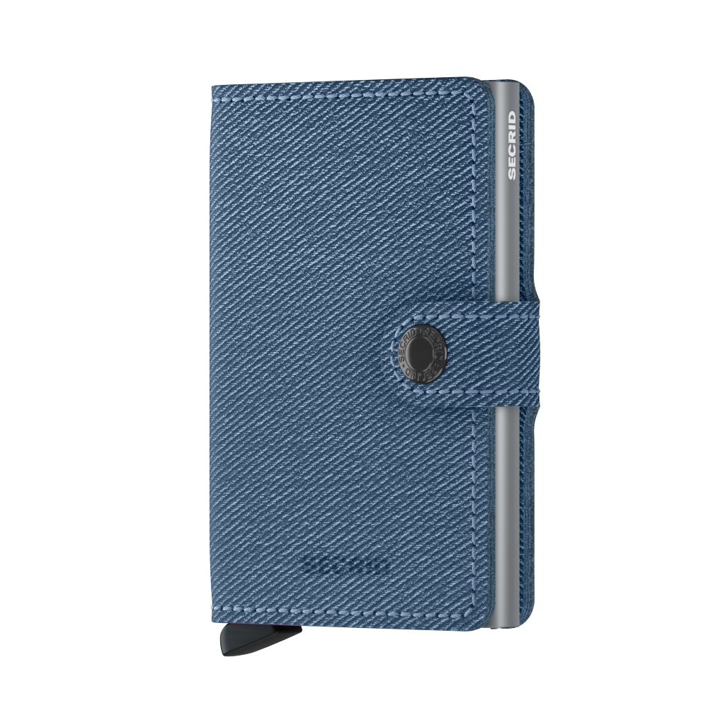 Secrid Twist Jeans Blue Miniwallet- Front Closed View