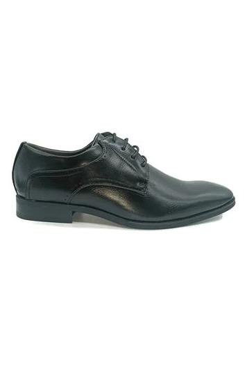Men's Stockholm Black Lace Up Shoe-Right Side View
