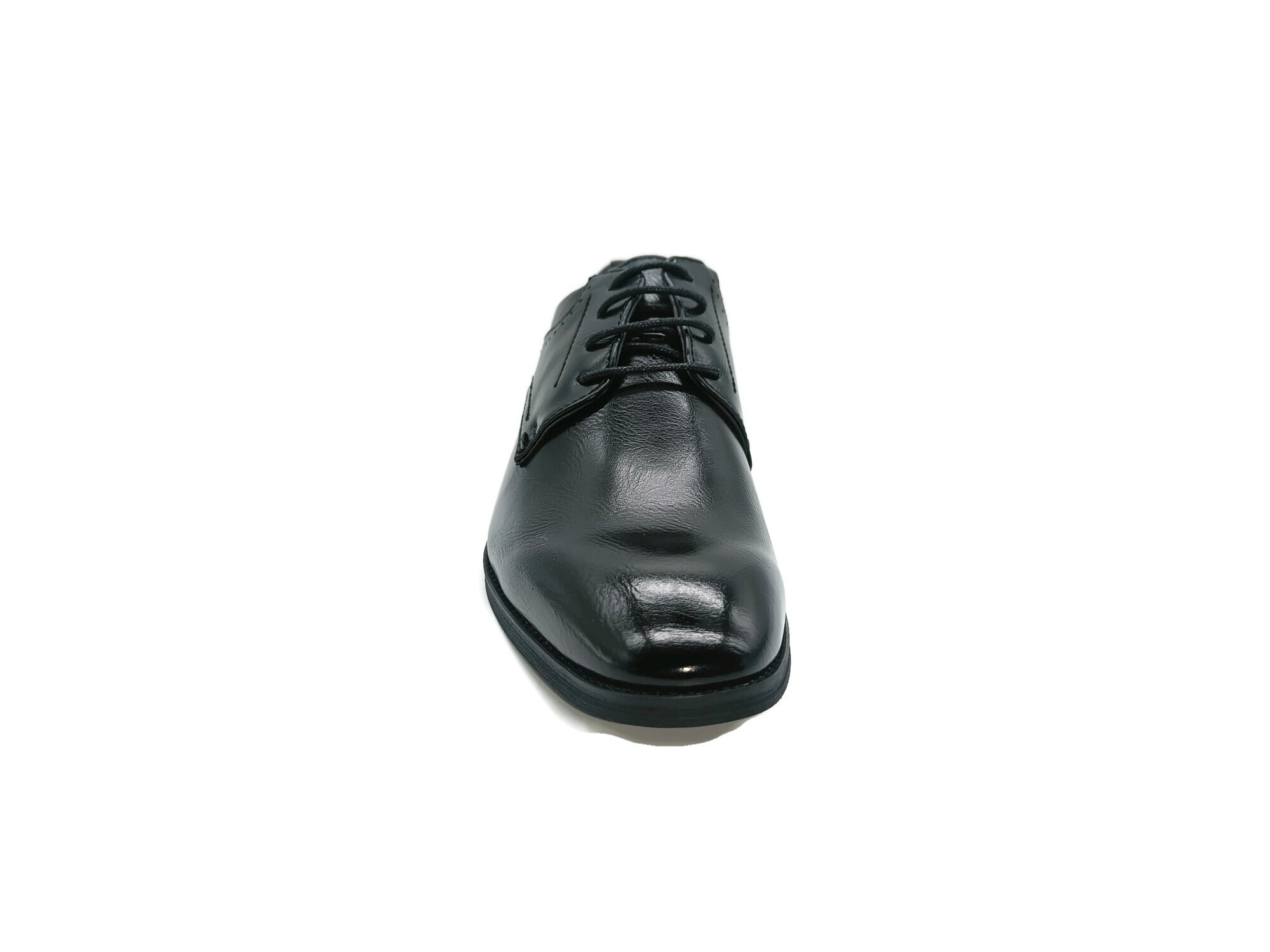 Men's Stockholm Black Lace Up Shoe-Front View