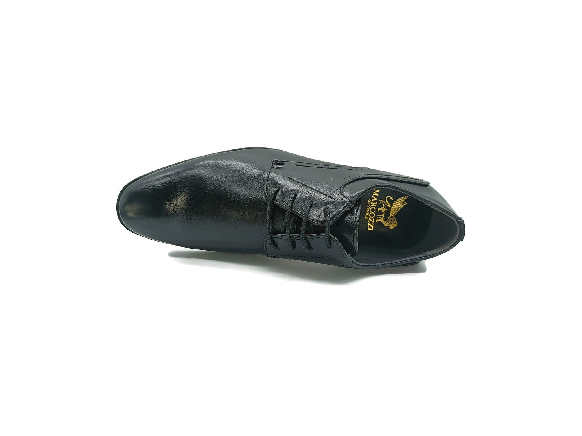 Marcozzi Stockholm Black Lace Up Shoe Black back view