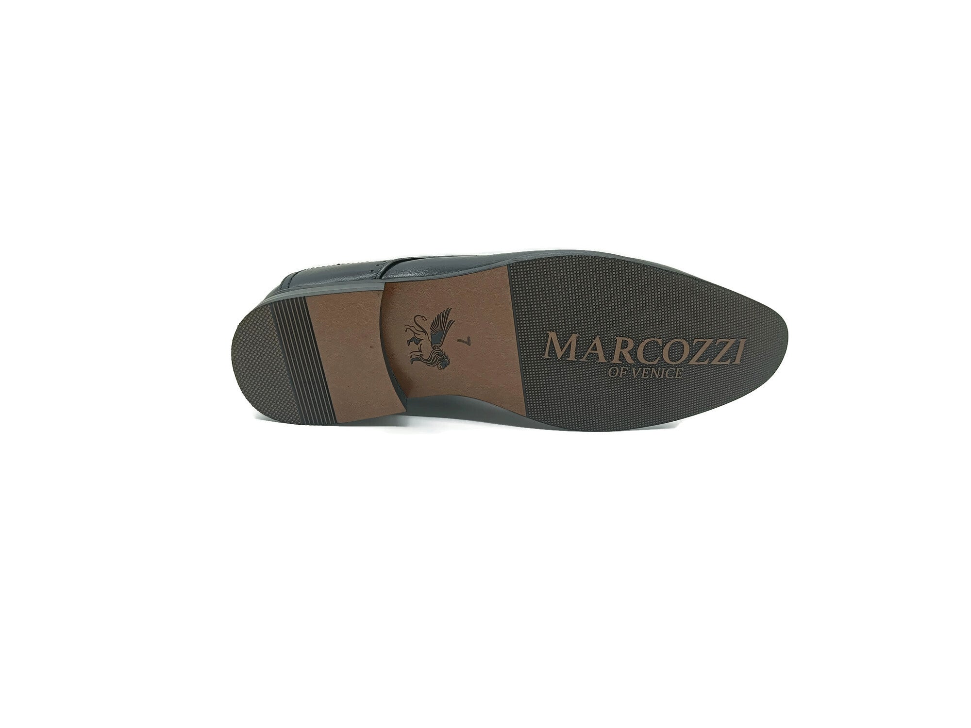 Men's Stockholm Black Lace Up Shoe-Sole View