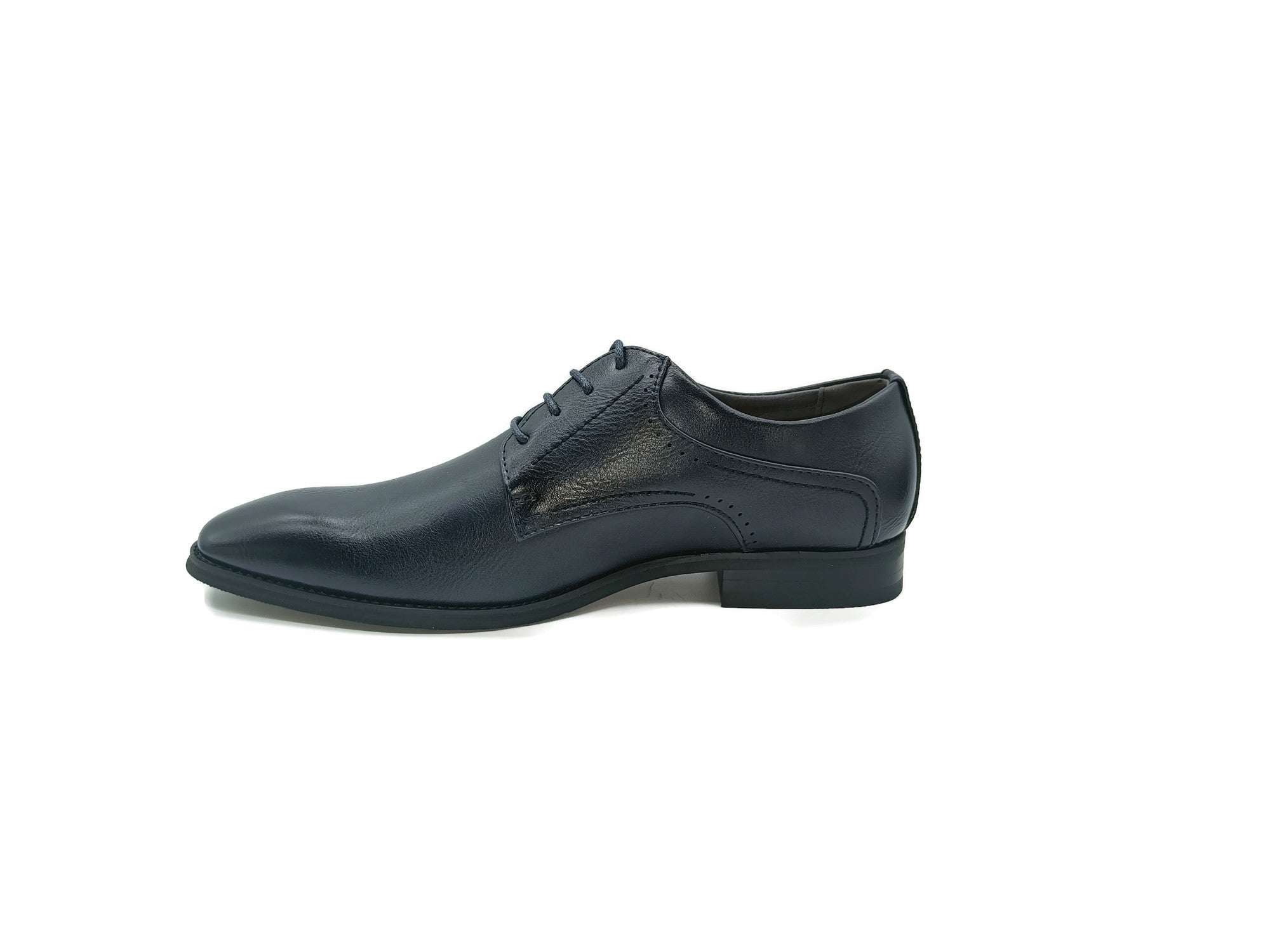 Men's Stockholm Navy Lace Up Shoe/Left Side View