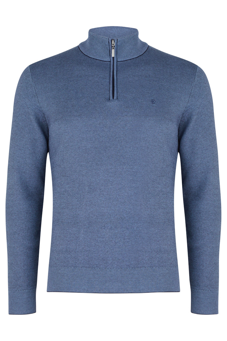 Verona Smoke Quarter Zip Knit - Spirit Clothing