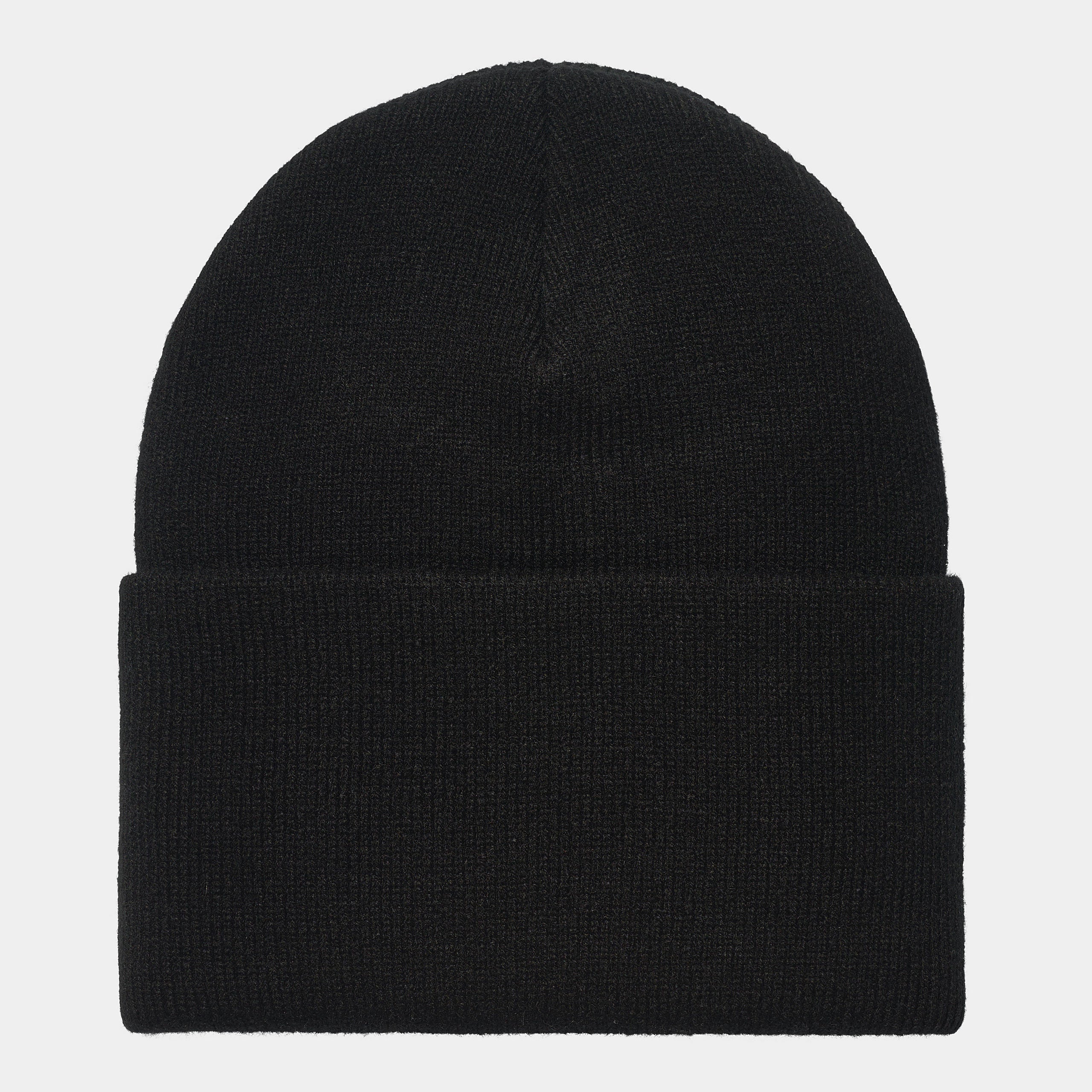 Carhartt WIP Acrylic Watch Hat-Black Black model front view