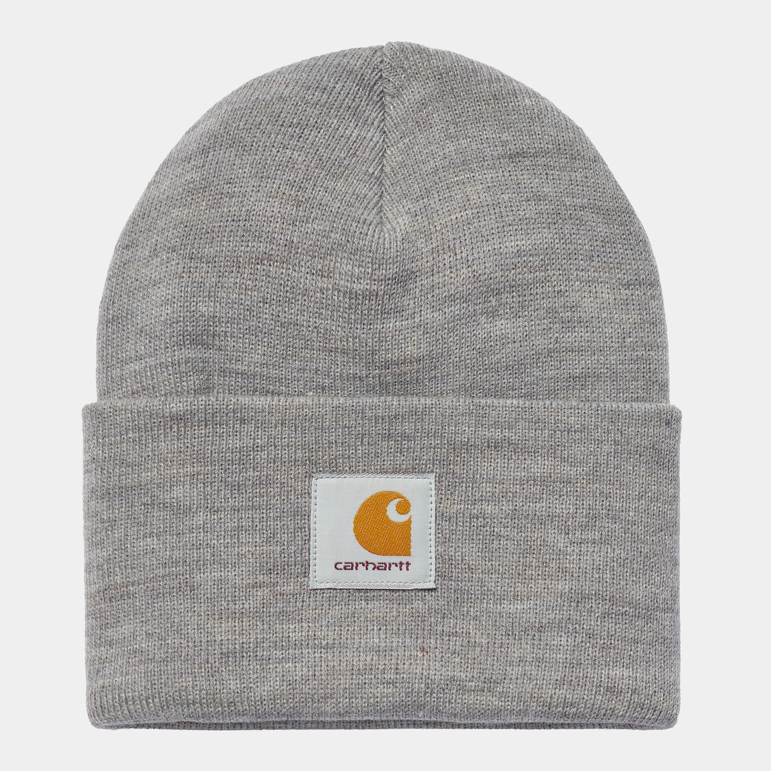 Carhartt WIP Acrylic Watch Hat-Grey Heather Grey Heather front view