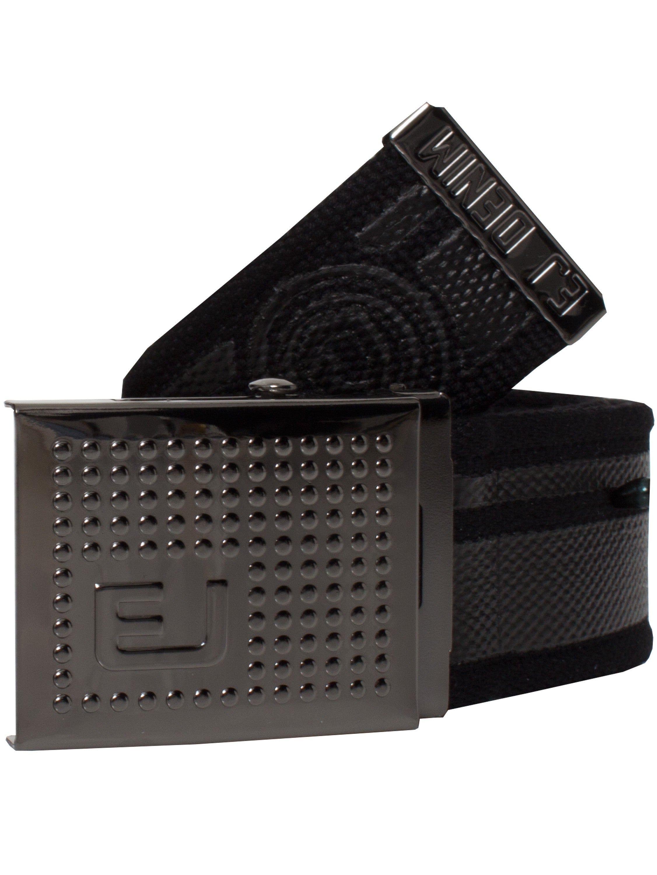 ETO Men' Canvas Belt by Eto Jeans WHITE back view