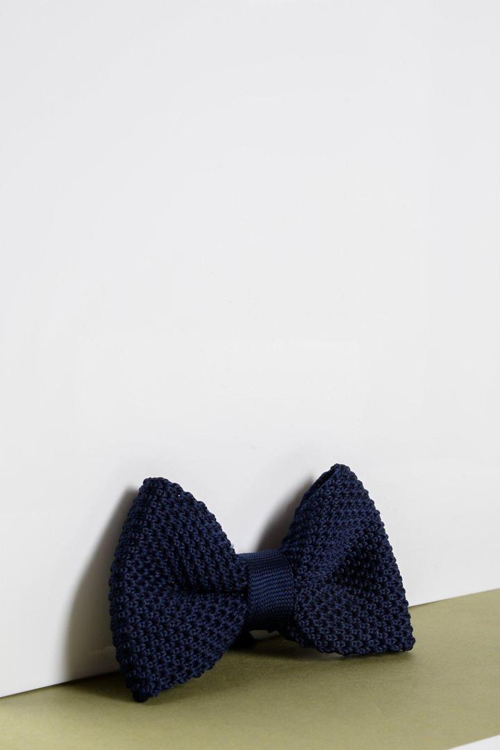 Marc Darcy Boyswear Kids Knitted Bow Ties by Marc Darcy NAVY front view
