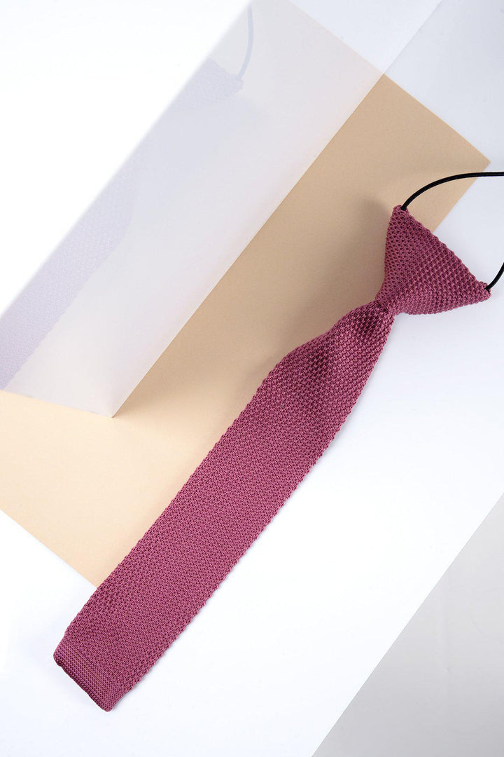 Kids Knitted Berry Tie by Marc Darcy - Spirit Clothing