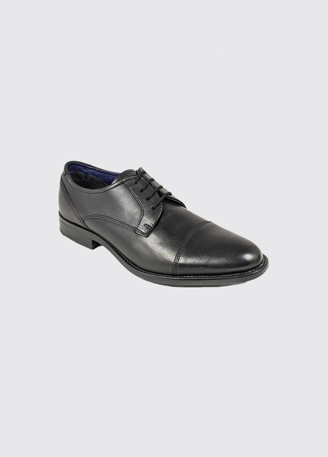 Dubarry Derek Lace Up Black Formal Shoe Black back view