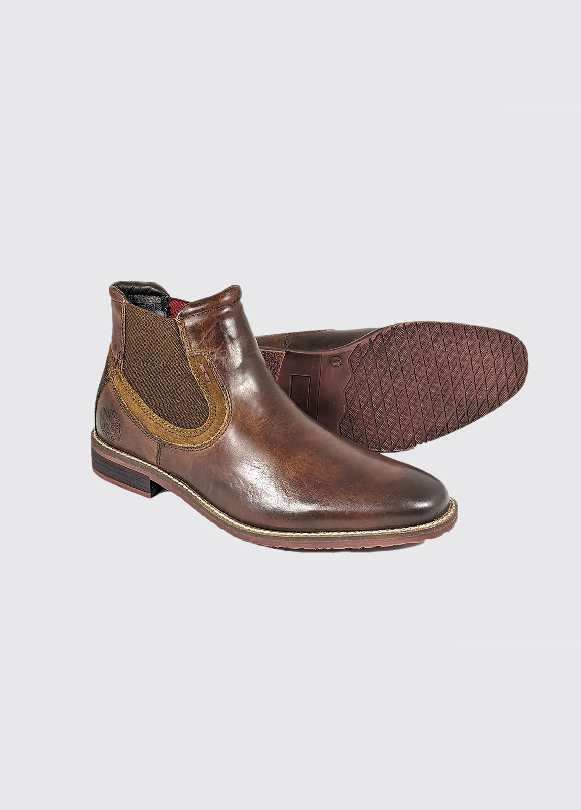Men's Santos Tan Boot-Sole View