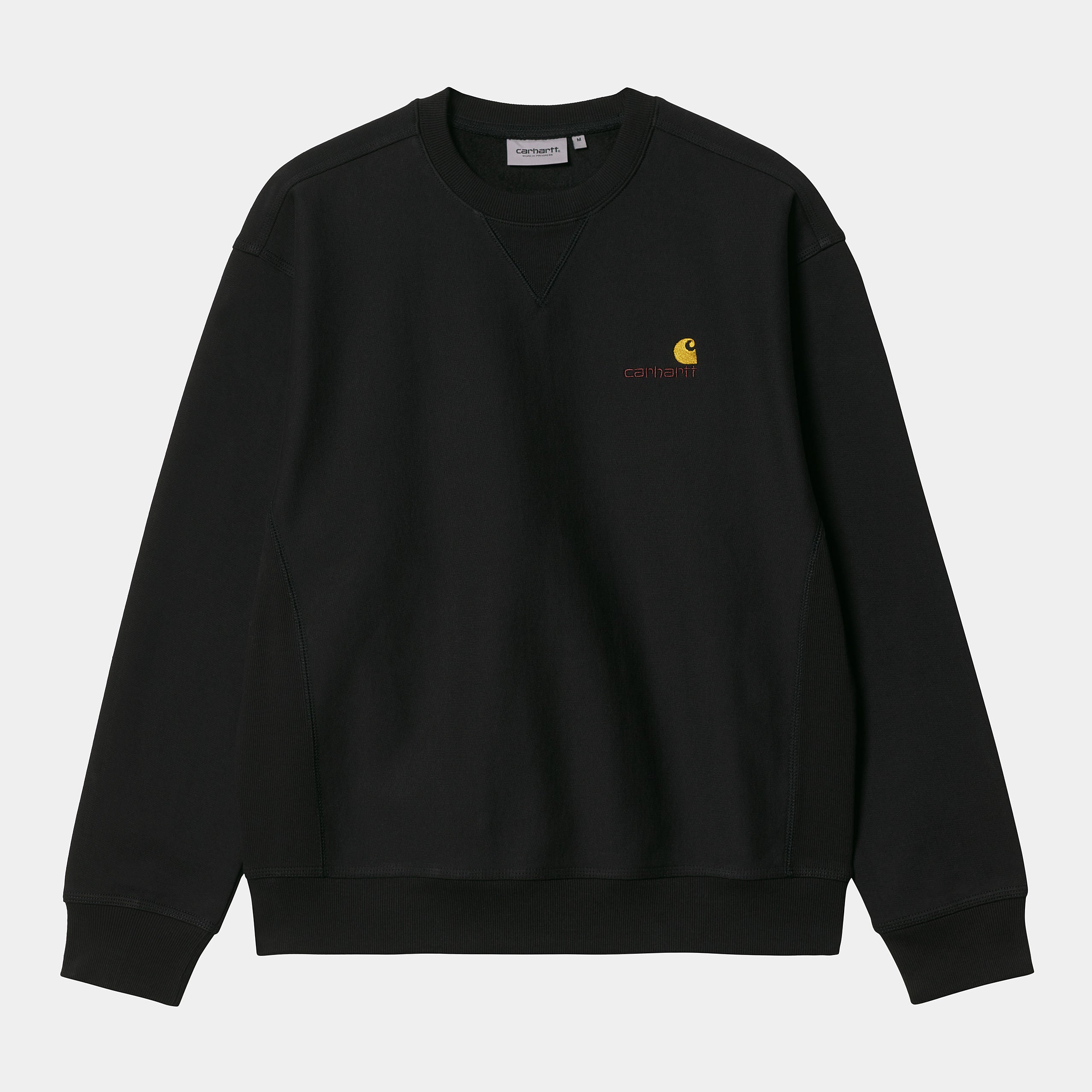 Carhartt WIP American Script Sweat-Black Black back view