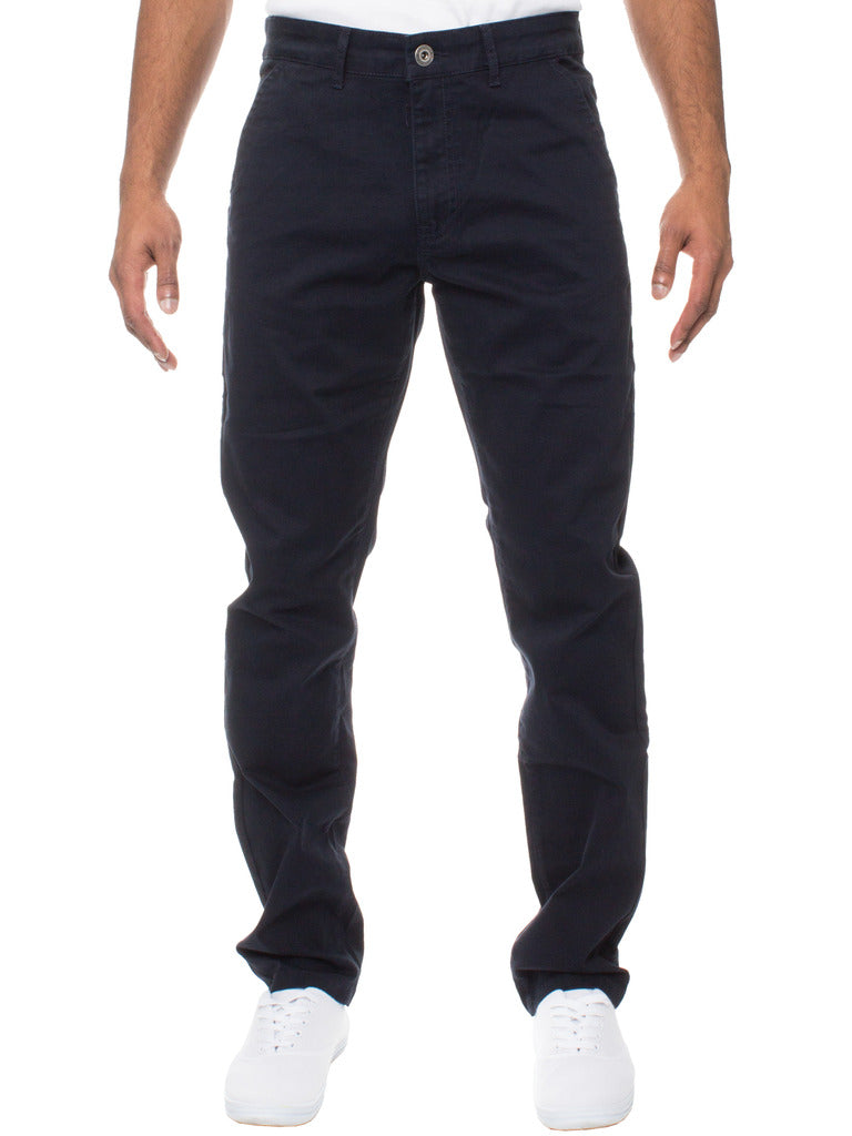 ENZO EZ348 Slim Fit Chino by Enzo Navy front view