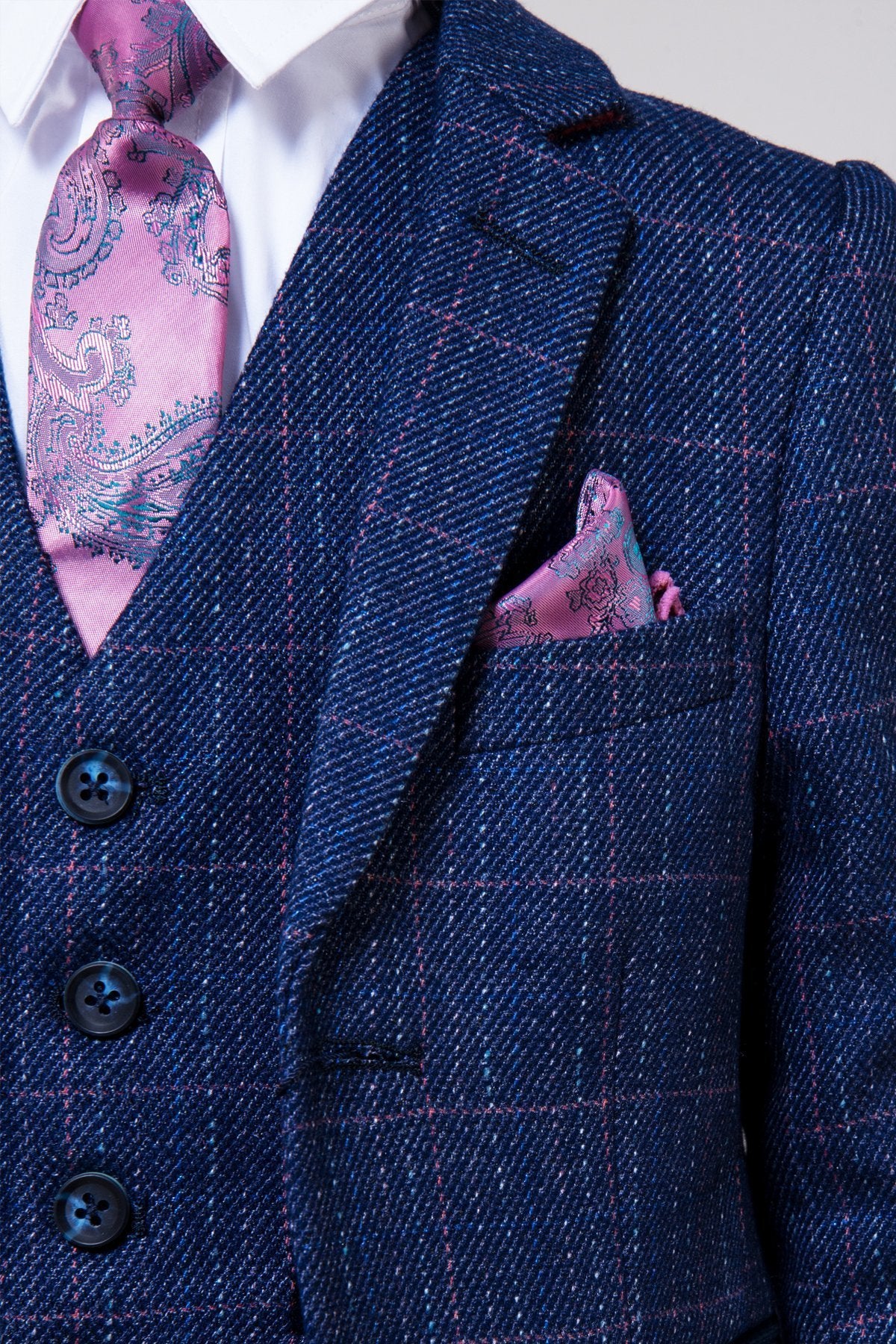 Harry Boy 3 Piece Indigo Suit - Spirit Clothing
