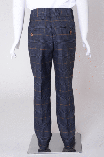 Jenson Marine Check Boys 3 Piece Suit - Spirit Clothing