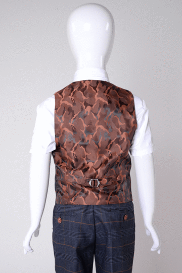 Jenson Marine Check Boys 3 Piece Suit - Spirit Clothing