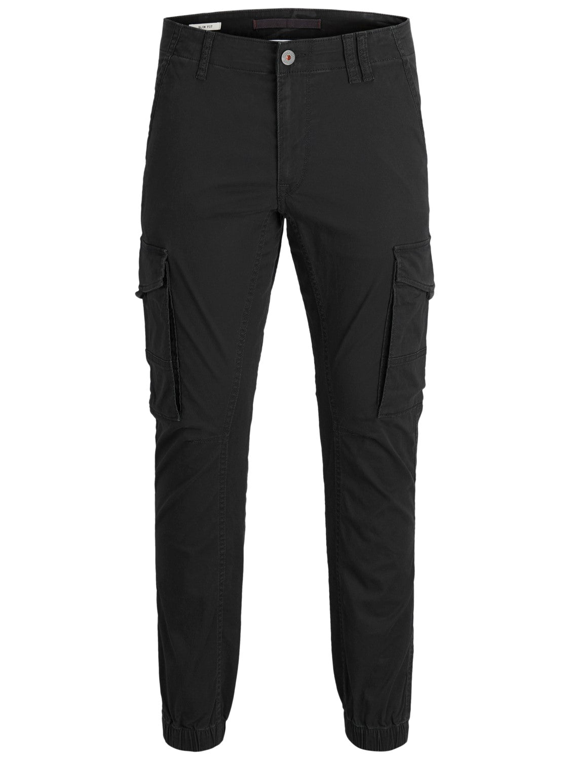 JACK & JONES Paul Flake 542 Black Cargo Pant BLACK front view
