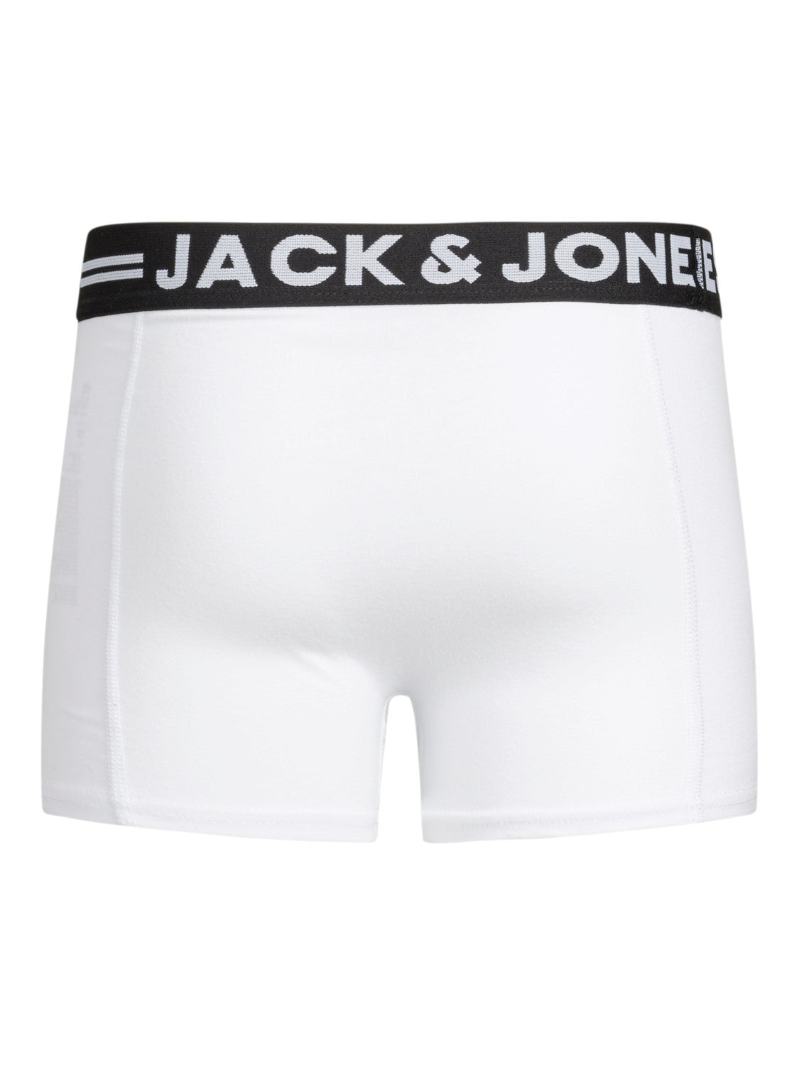 Jack Jones Youths Junior Boy 3 Pack Boxers Grey/Black/White back view