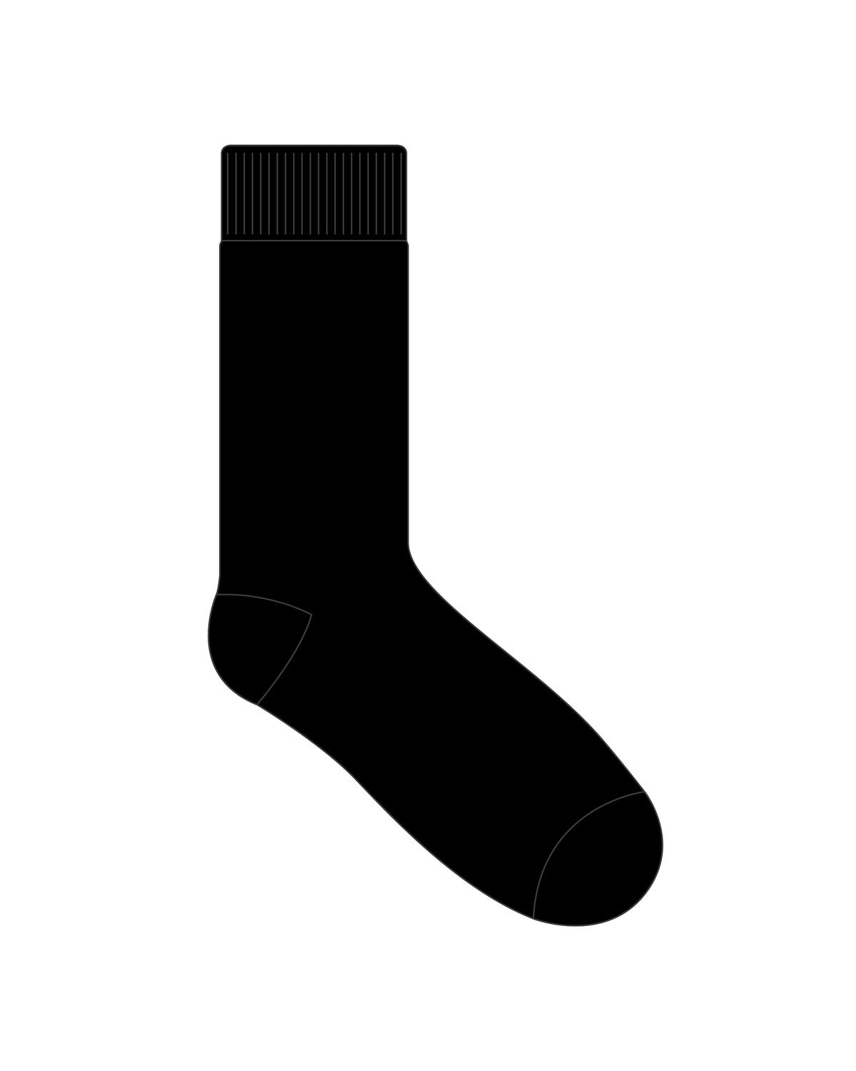 JJJens Black Sock - Spirit Clothing