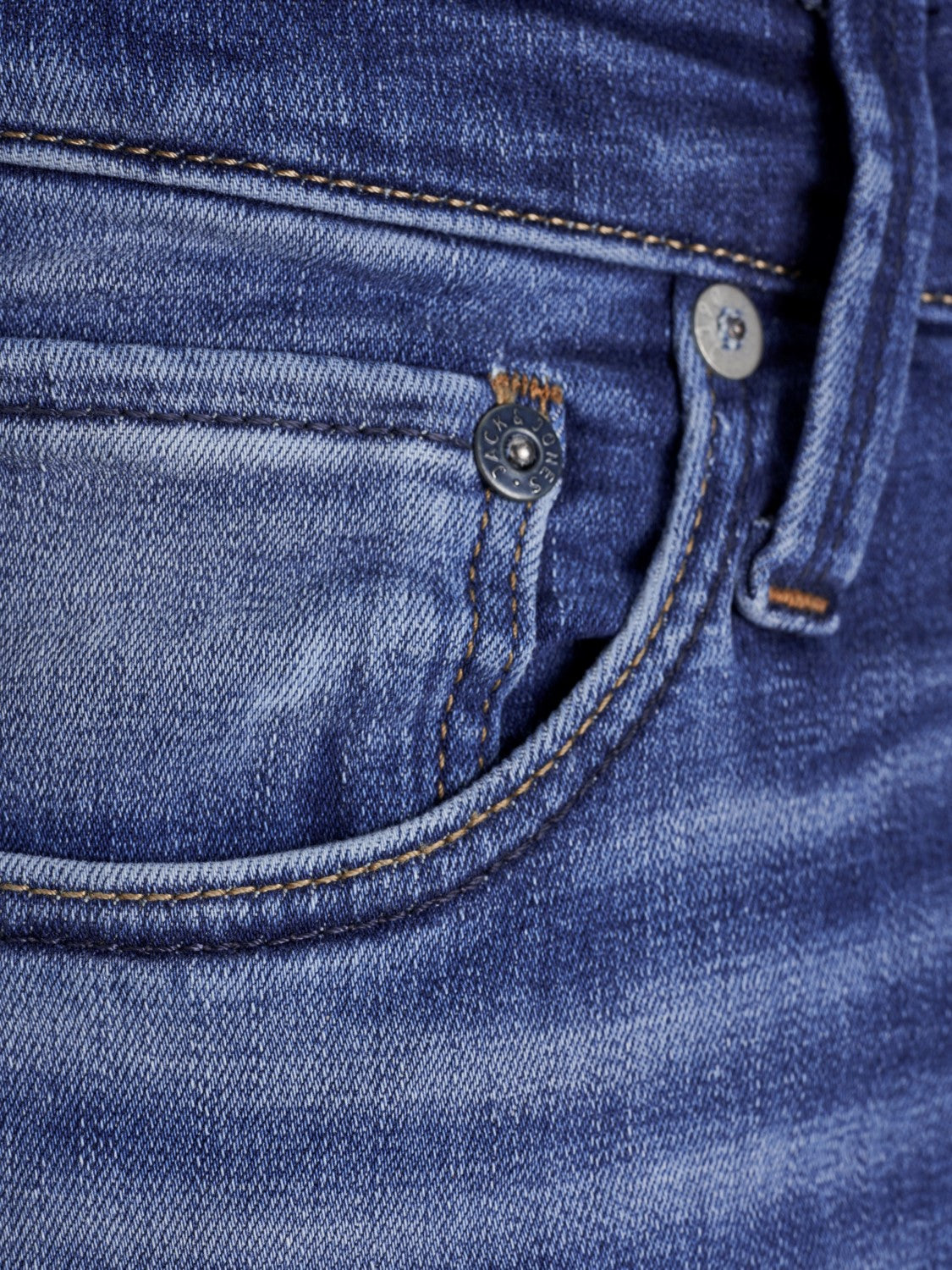 JACK & JONES Glenn Icon 357 Slim Jean BLUE DENIM back view