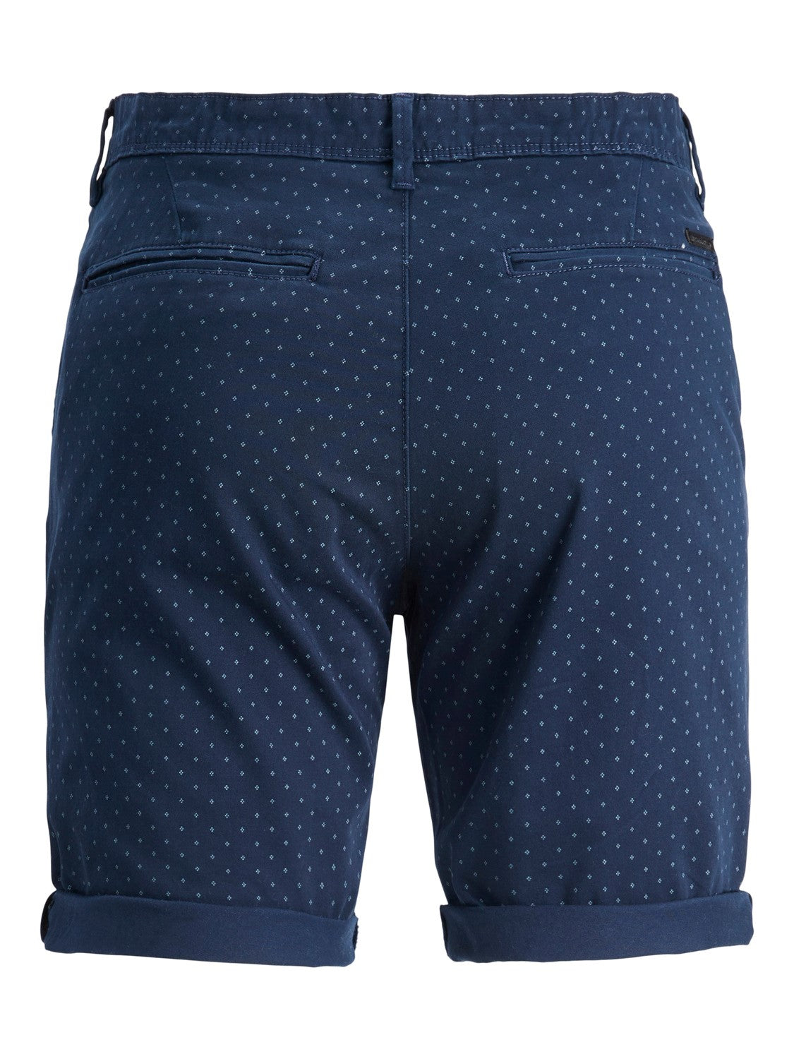 Bowie Navy Printed Shorts-Back view