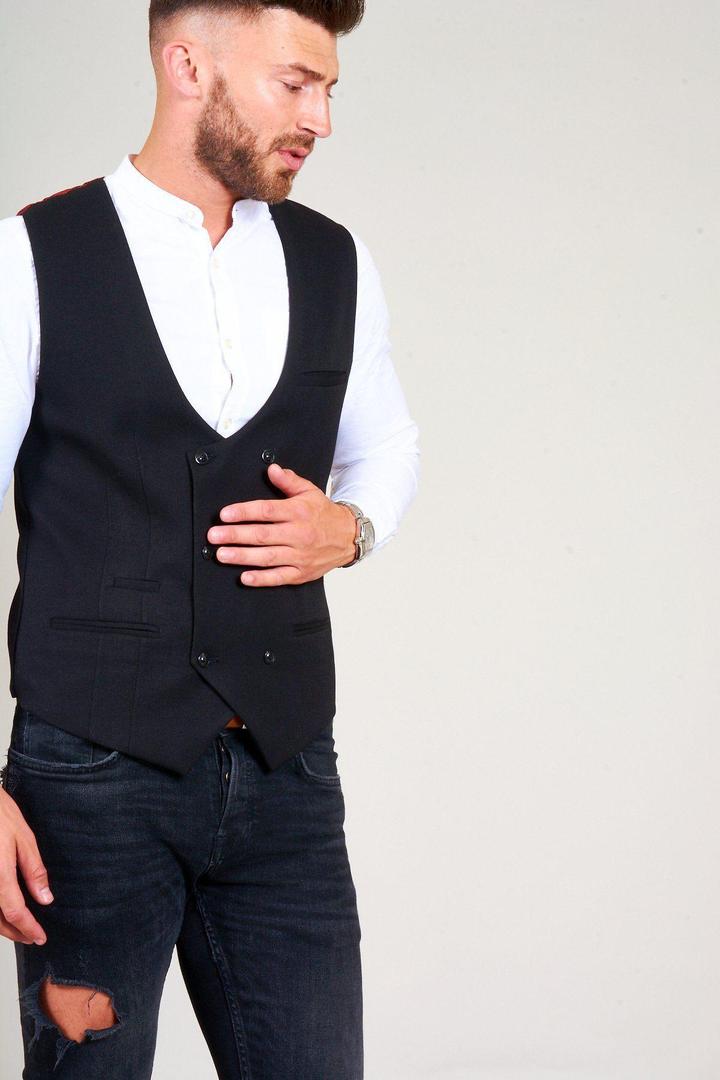 Kelly Double Breasted Waistcoat by Marc Darcy - Spirit Clothing