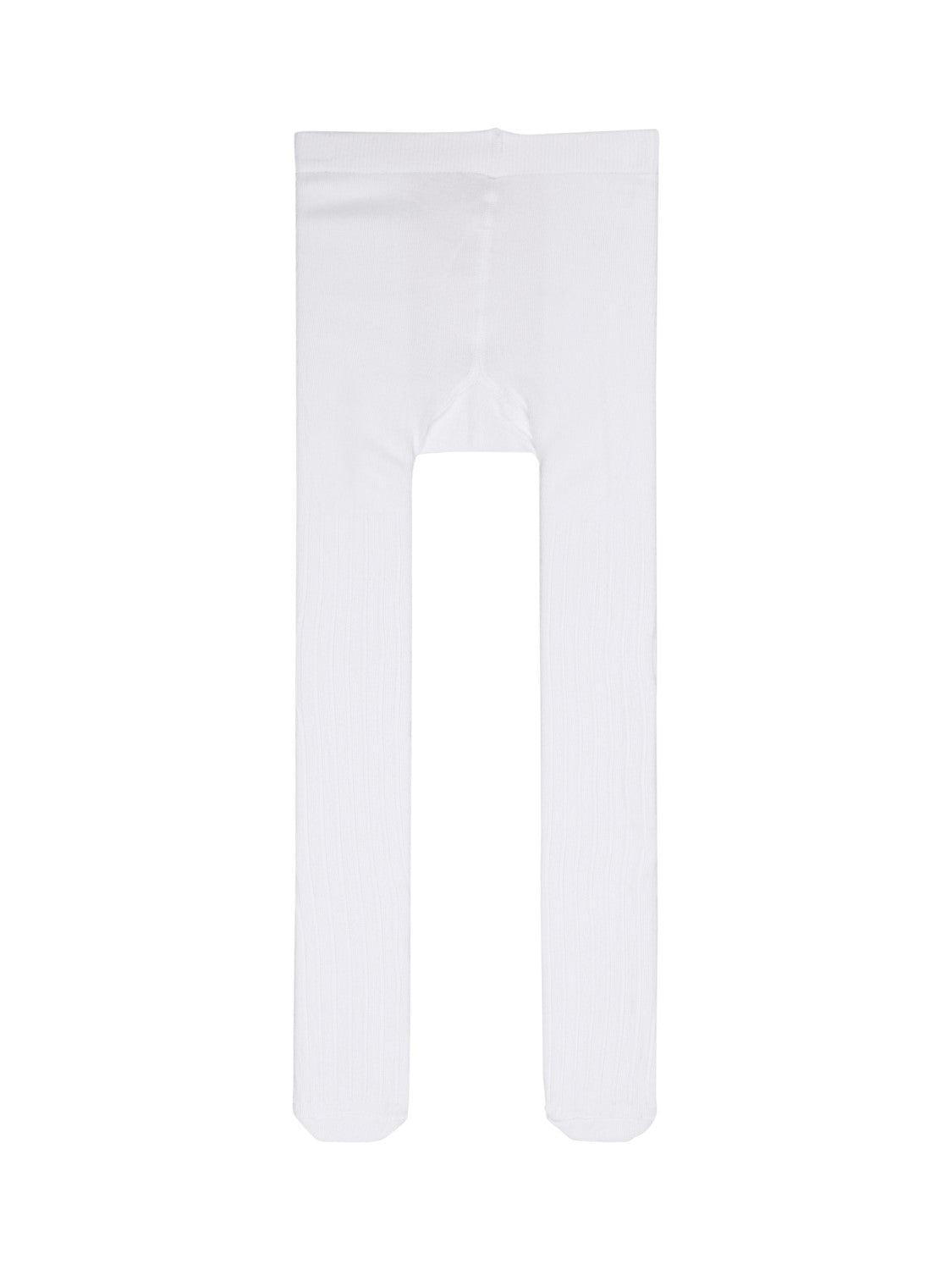 NAME IT Leribbo pantyhose White model front view