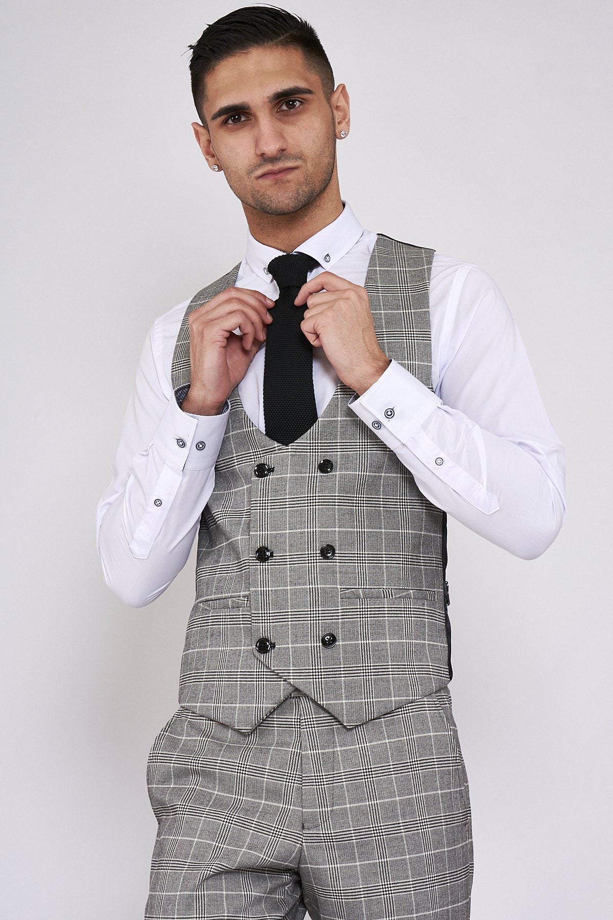 Men's Ross Check Waistcoat - Spirit Clothing