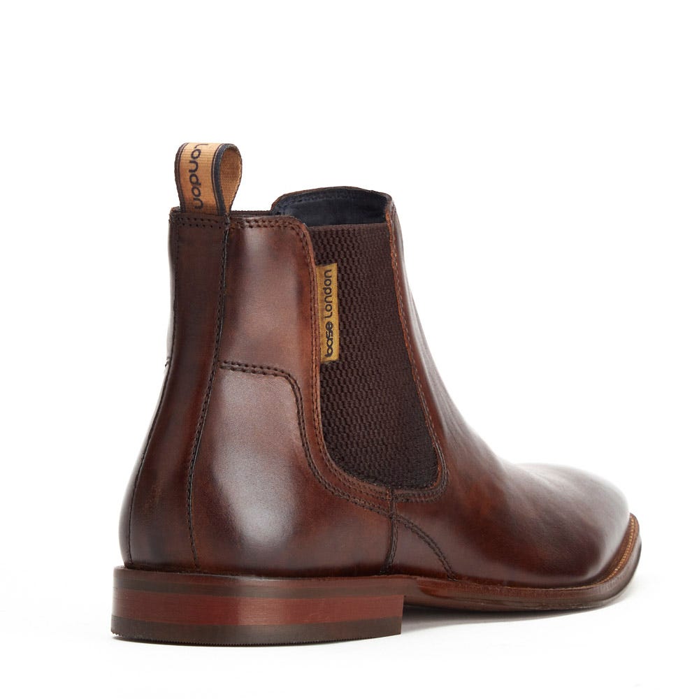 BASE LONDON Sikes Brown Chelsea Boot BROWN detail view