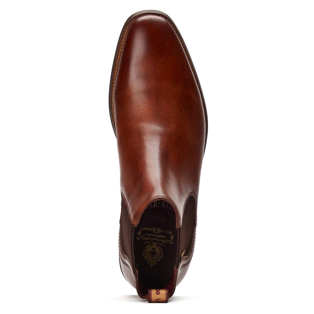 BASE LONDON Sikes Tan Chelsea Boot TAN detail view