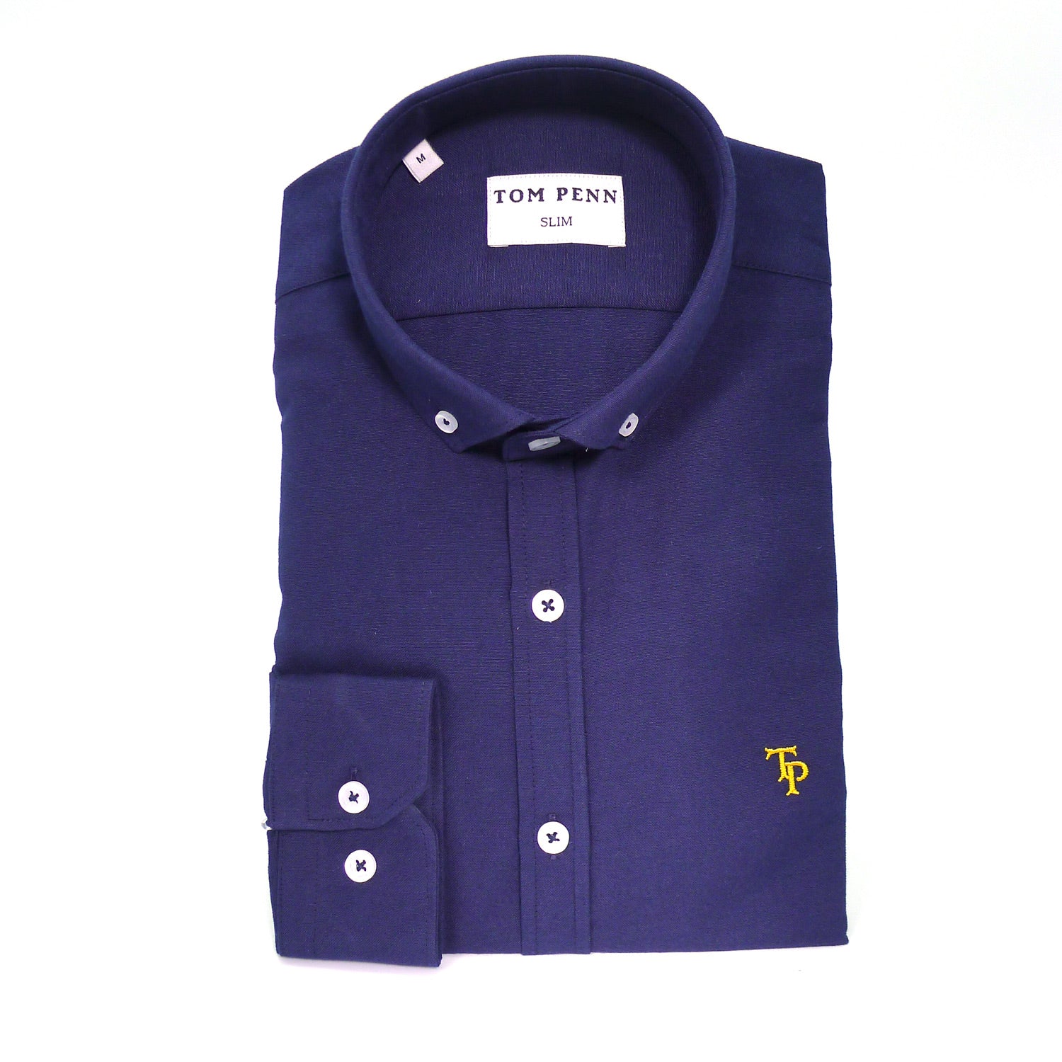 tom penn Solid Button Down Collar by Tom Penn Red detail view