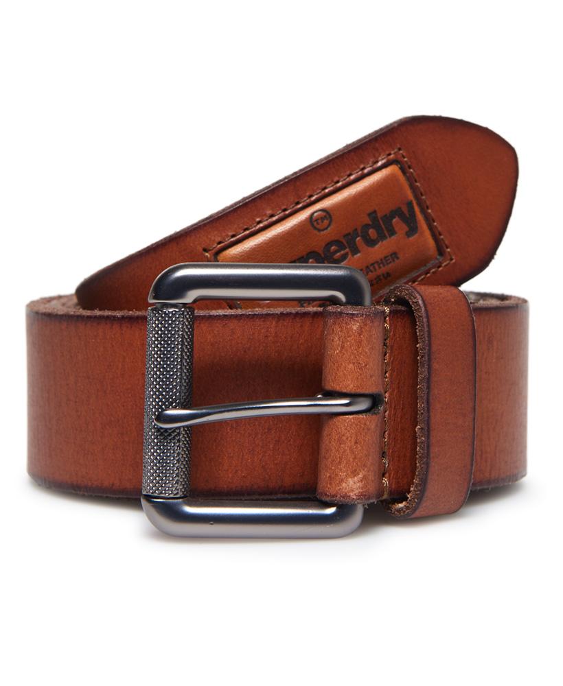 Badgeman belt Tan - Rolled up view