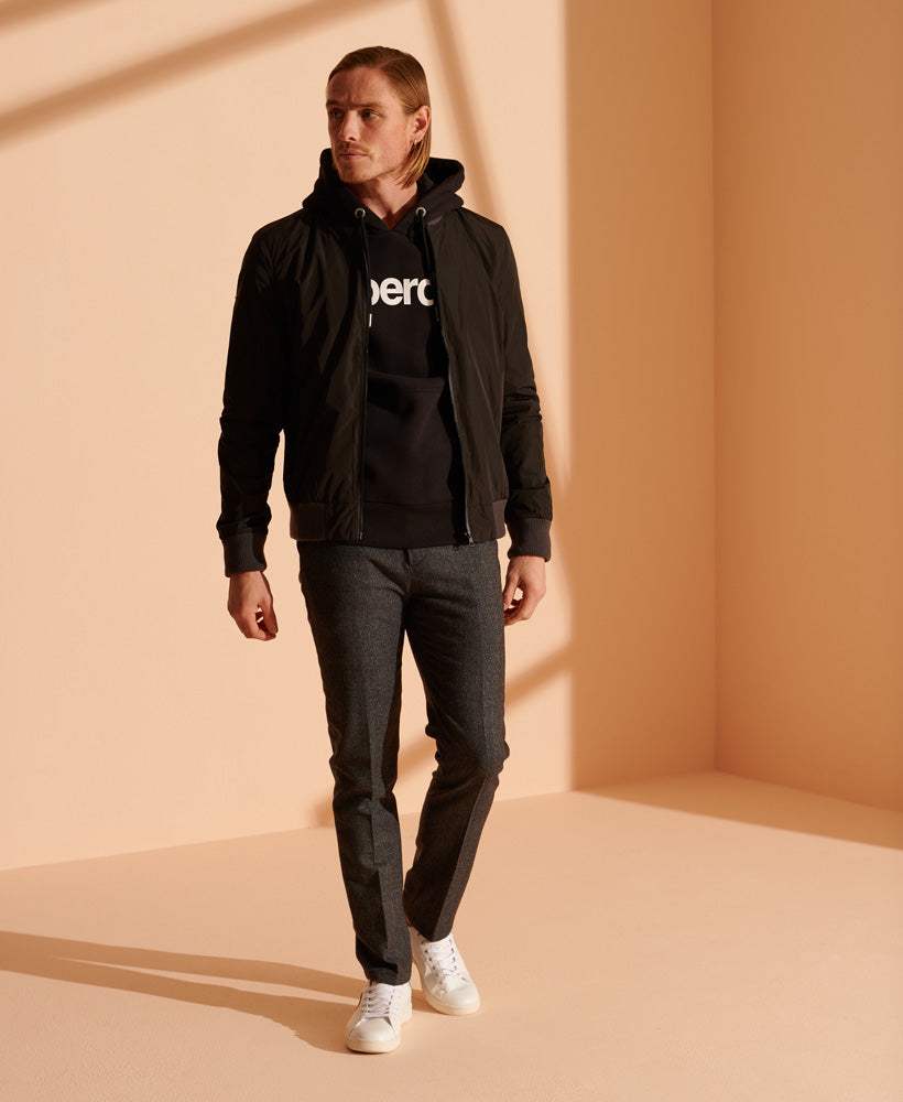 SUPERDRY Cl ns hoodie bb Black Black model front view
