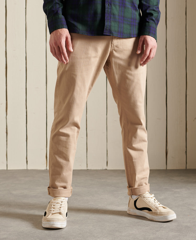 SUPERDRY Officers Slim Chino Stonewash Stonewash front view