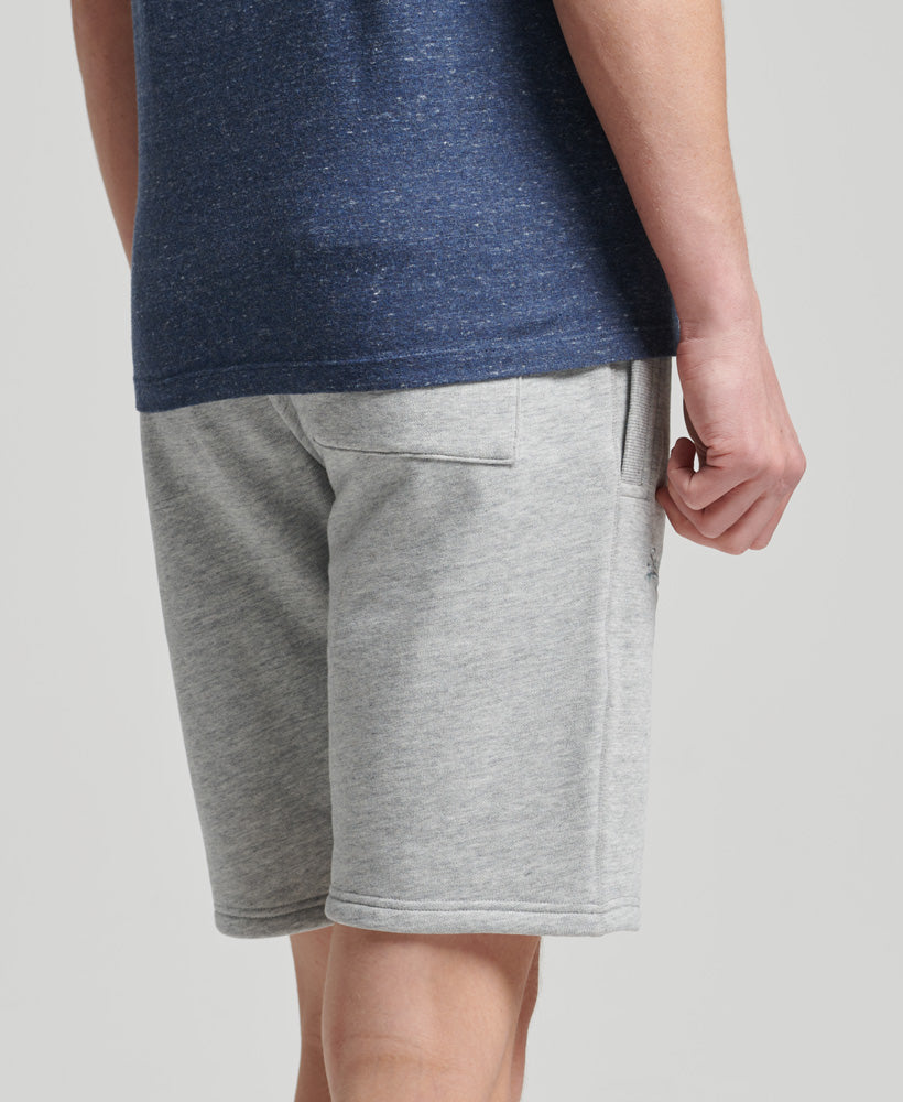 SUPERDRY Vle Jersey Short Athletic Grey Marl Athletic Grey Marl model front view