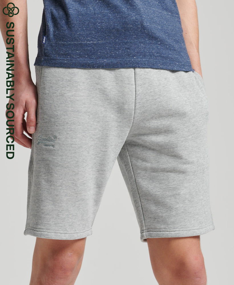 SUPERDRY Vle Jersey Short Athletic Grey Marl Athletic Grey Marl front view