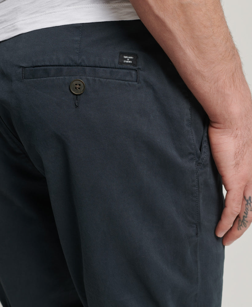 Studios core chino short Eclipse Navy-Back pocket detail