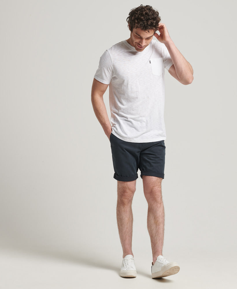 Studios core chino short Eclipse Navy-Full model view