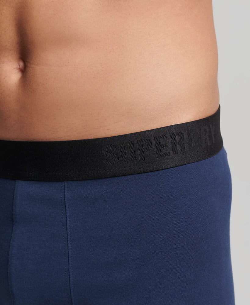 SUPERDRY Boxer Offset Double Pack Black/Navy Black/Navy detail view