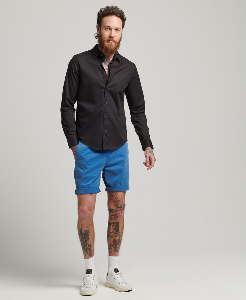 SUPERDRY Studios core chino short Neptune Blue Neptune Blue model front view