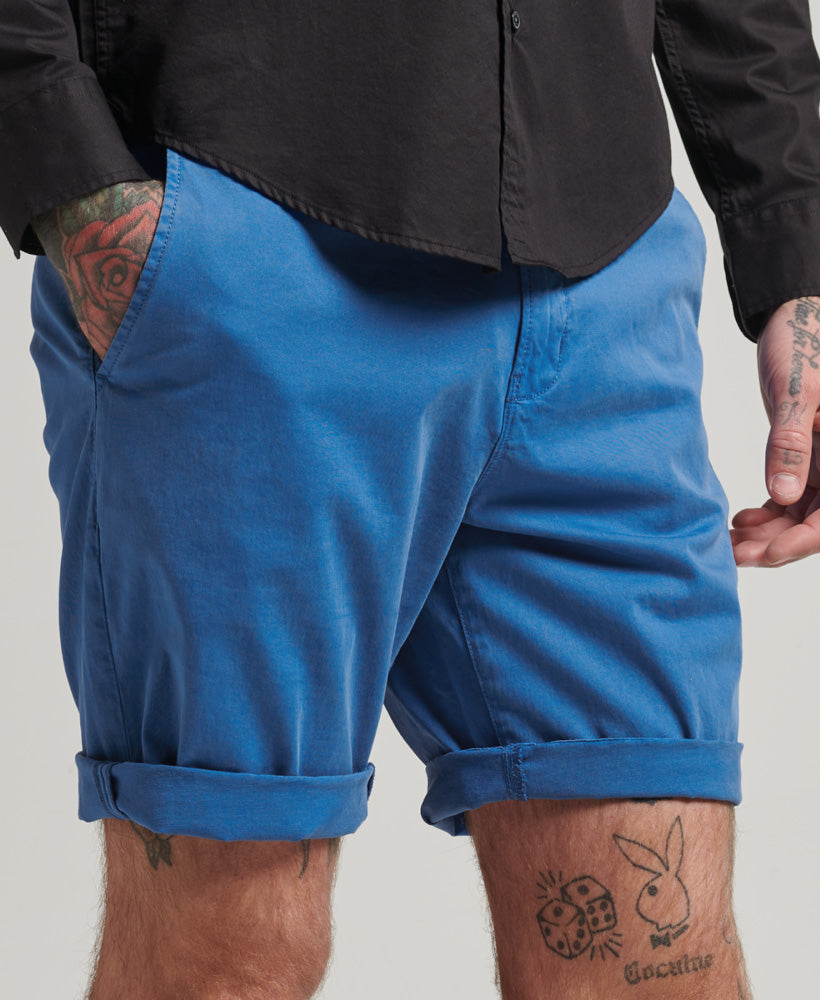 SUPERDRY Studios core chino short Neptune Blue Neptune Blue front view