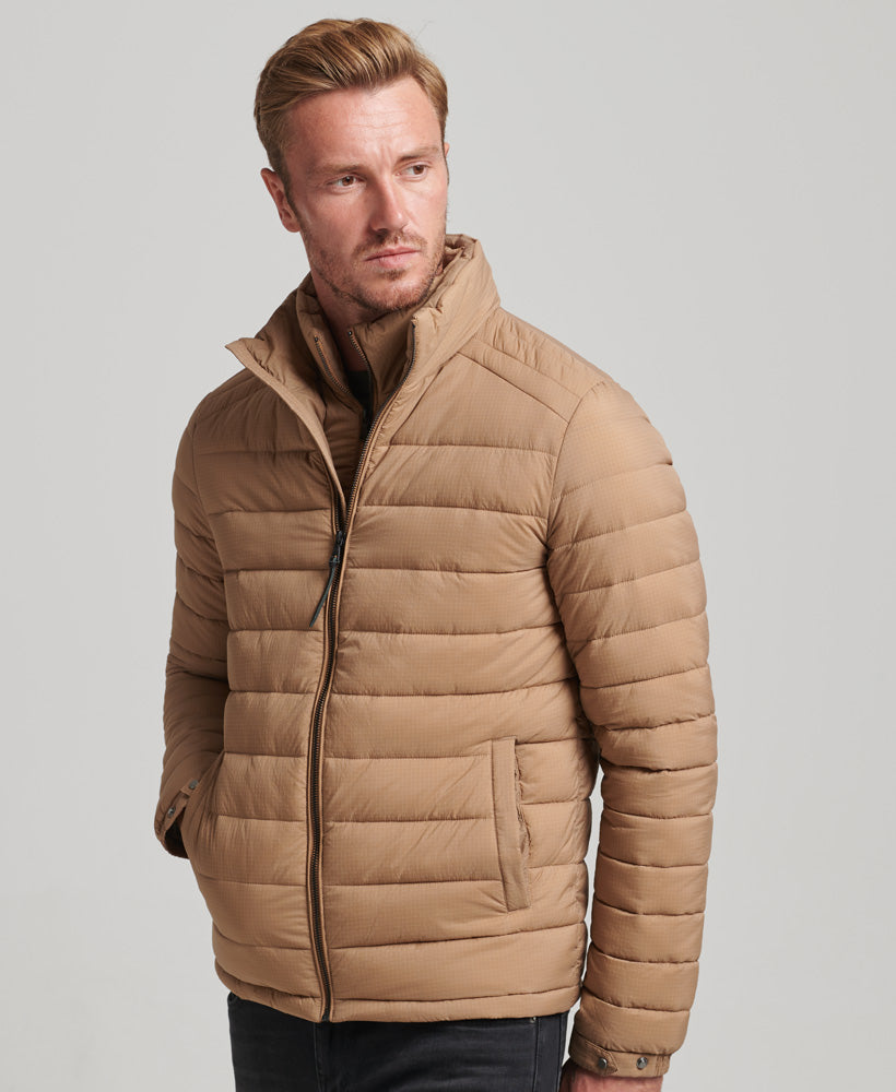 SUPERDRY Studios Padded Jacket Woodsmoke Woodsmoke front view