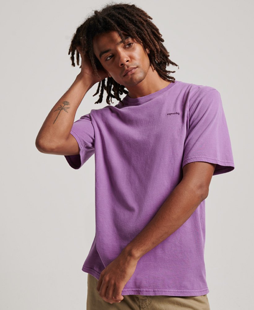 SUPERDRY Vintage Washed T-Shirt Grape Jam Purple Grape Jam Purple front view