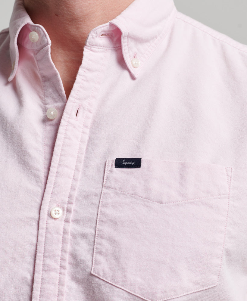 SUPERDRY Vintage Oxford S/S Shirt City Pink City Pink detail view