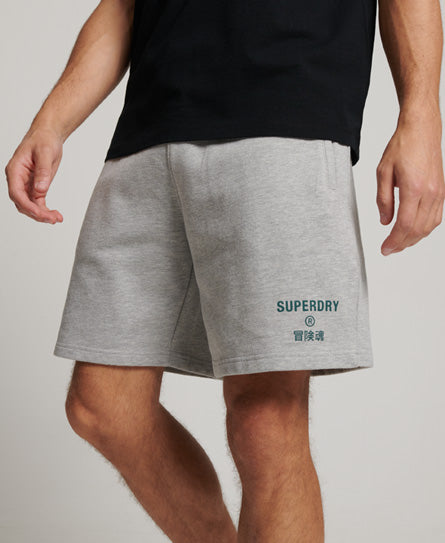 Code Grey Marl Core Sport Shorts-Model view