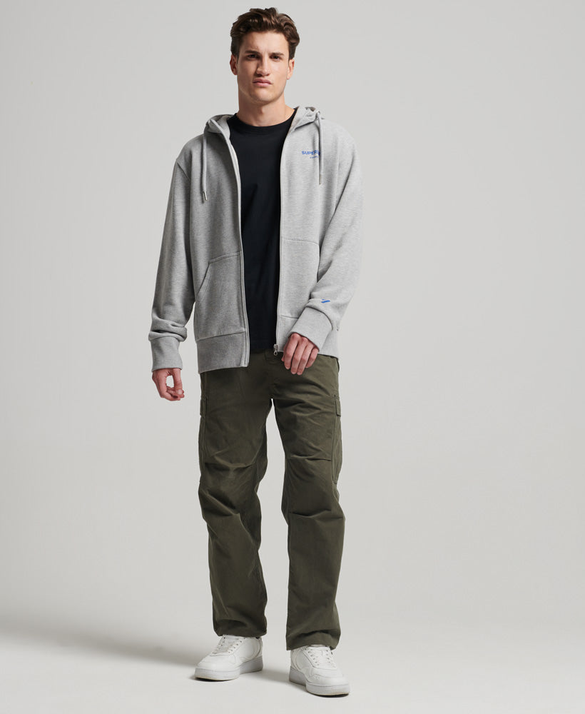 Men's Code Core Sport Zip Hood-Model Full Front View
